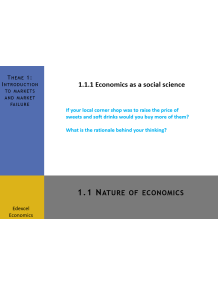 Edexcel GCE Economics A Theme 1 Multimedia Presentations