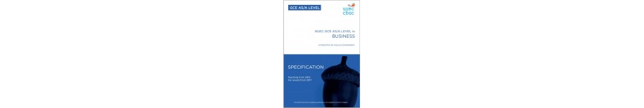WJEC/Eduqas GCE Business WJEC/Eduqas GCE Business
