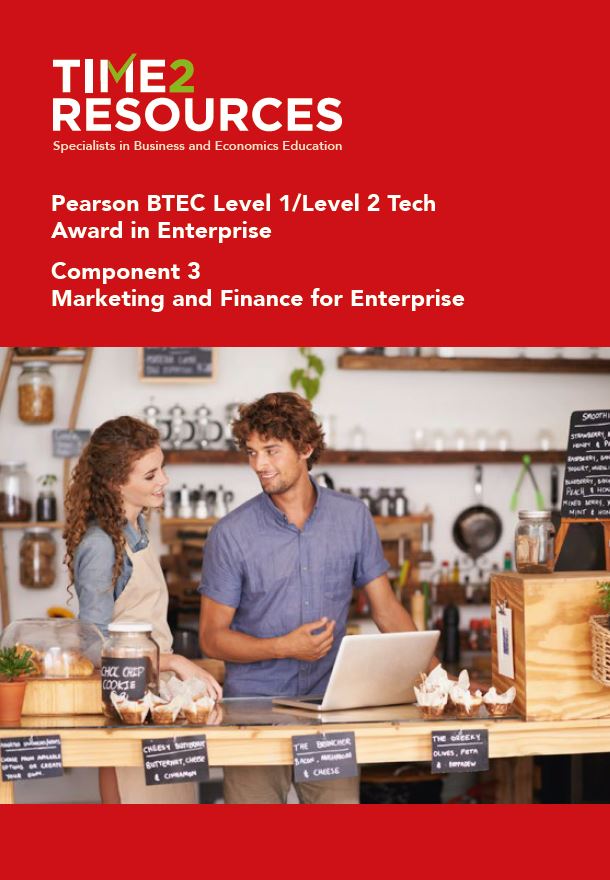 Pearson BTEC Level 1 And 2 Tech Award Enterprise Component 3 Marketing ...