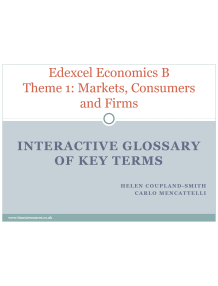 Edexcel GCE Economics B Theme 1 Interactive Glossary - Time2Resources